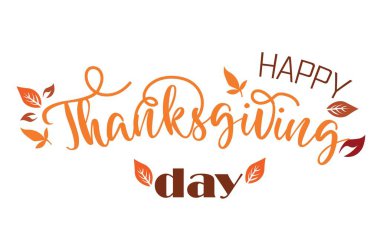 Beyaz arka planda Şükran Günü 'nüz kutlu olsun.