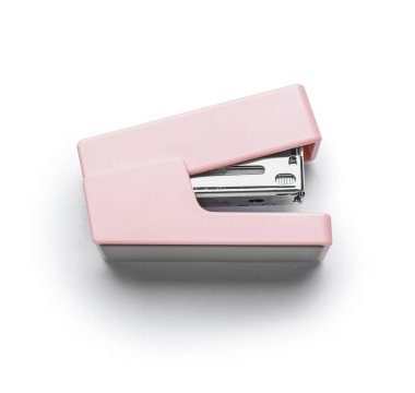 Beyaz arka plan üzerinde izole pembe zımba