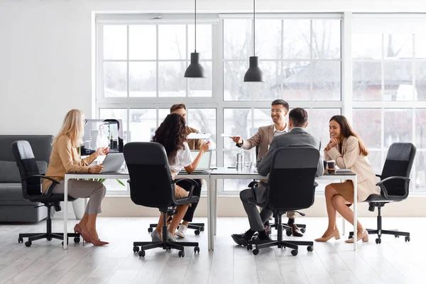 Business Colleagues Having Online Meeting Office — Stock Photo, Image