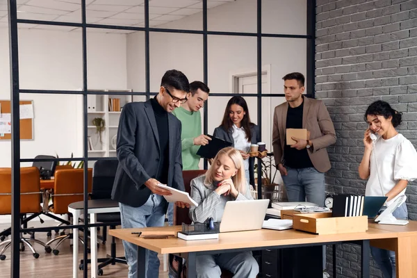 Workers Having Business Meeting Office — Stock Photo, Image