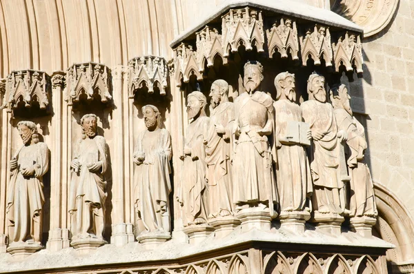 Statuen auf der Kathedrale von Tarragona, Spanien — Stockfoto