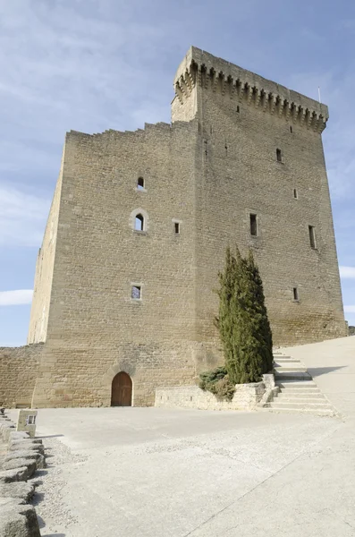 Verwoeste kasteel in Frankrijk — Stockfoto