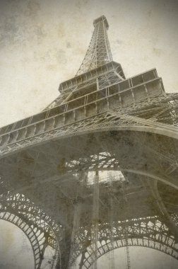 Eyfel Kulesi Tour Eiffel, paris, Fransa, eski fotoğraf tarzı