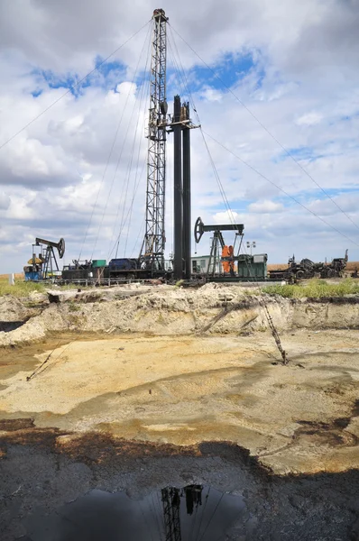 Indústria do petróleo, facilidade de reparação — Fotografia de Stock