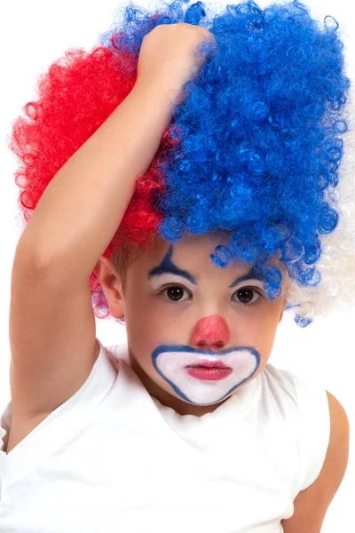 Little clown boy - portrait — Stock Photo, Image