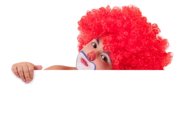 Little clown boy - portrait — Stock Photo, Image