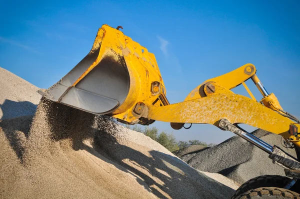 Loader excavator construction machinery equipment — Stock Photo, Image
