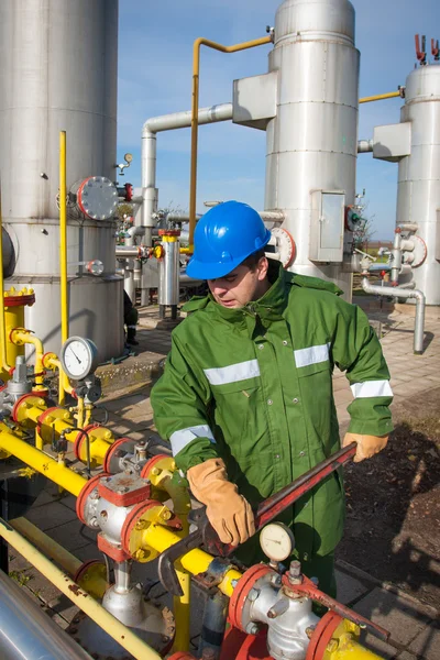 Betreiber der Gasproduktion — Stockfoto