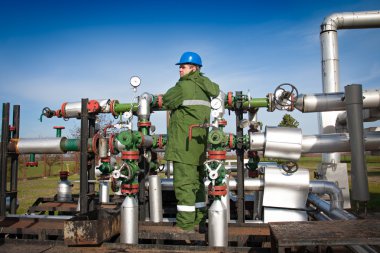 Gas Production Operator clipart