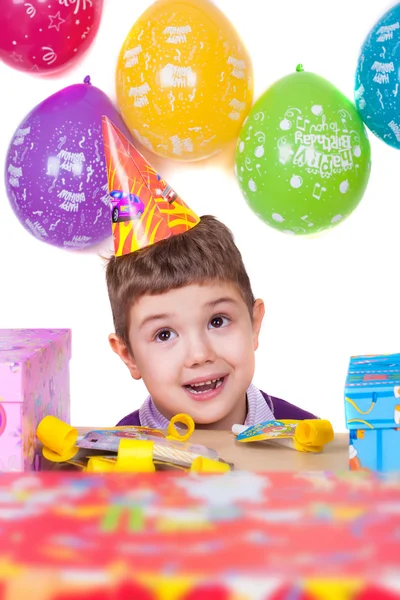 Děti oslavující narozeninovou párty — Stock fotografie