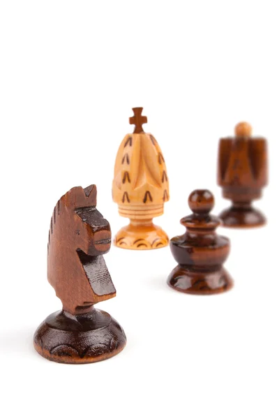 Concept of chess game with pieces — Stock Photo, Image