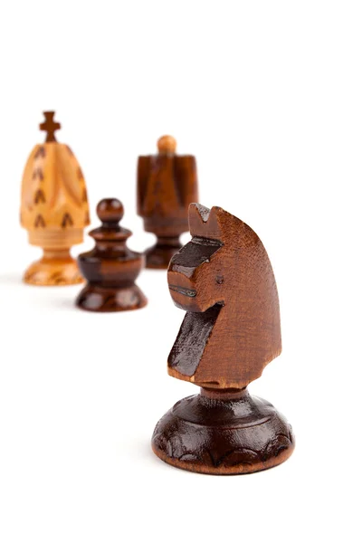 Concept of chess game with pieces — Stock Photo, Image
