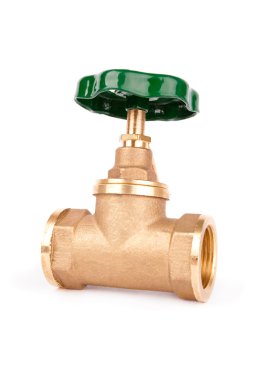 Su vanası beyaz arkaplanda izole edildi