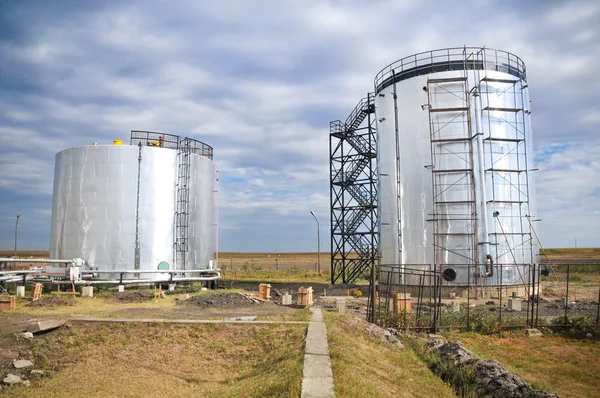 Opslag van gas en pijpleiding — Stockfoto