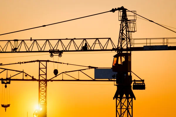 Industrial construction cranes — Stock Photo, Image