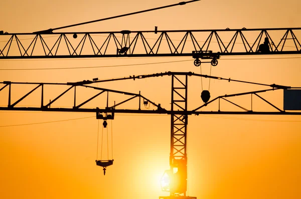 Industrial construction cranes — Stock Photo, Image