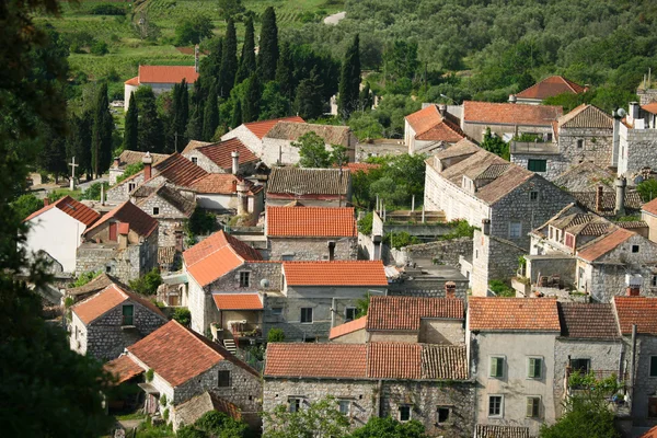Lastovo stad op het eiland lastovo in Kroatië — Stockfoto