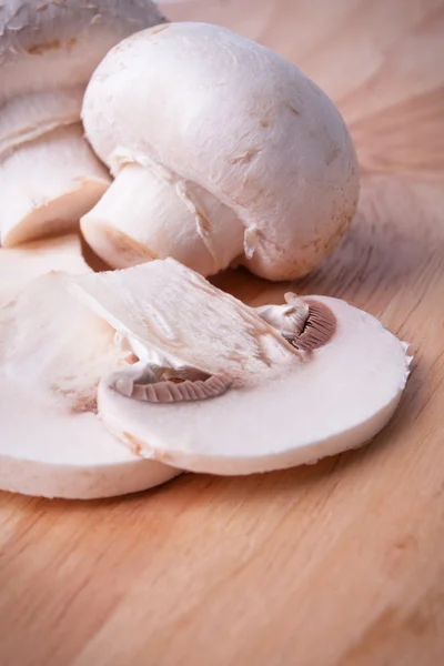 Mushroom on wood — Stock Photo, Image