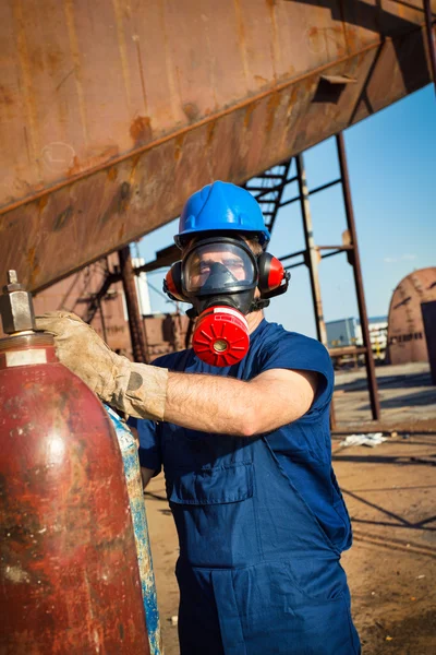 Ouvrier de chantier naval — Photo