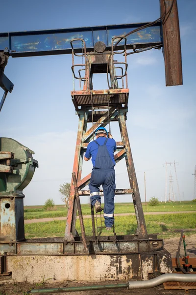 Operaio petrolifero — Foto Stock