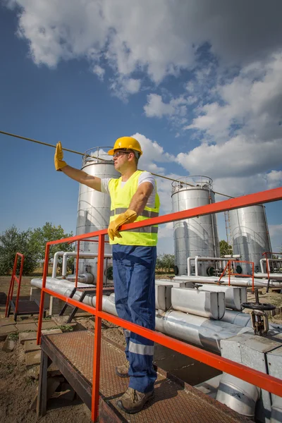 Engenheiro de petróleo — Fotografia de Stock