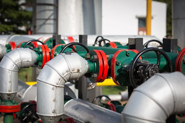 Wellhead en la industria del petróleo y el gas — Foto de Stock