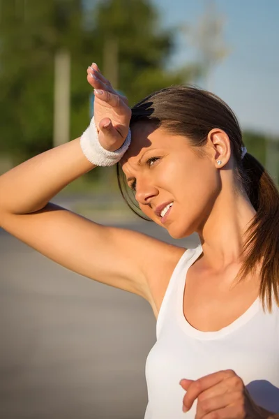 Mädchen nach dem Training — Stockfoto