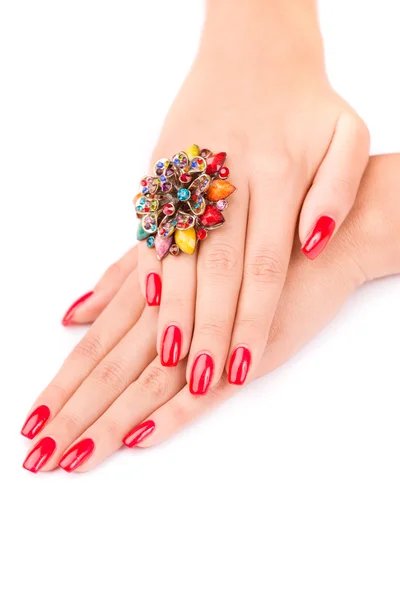 Manicured nails — Stock Photo, Image