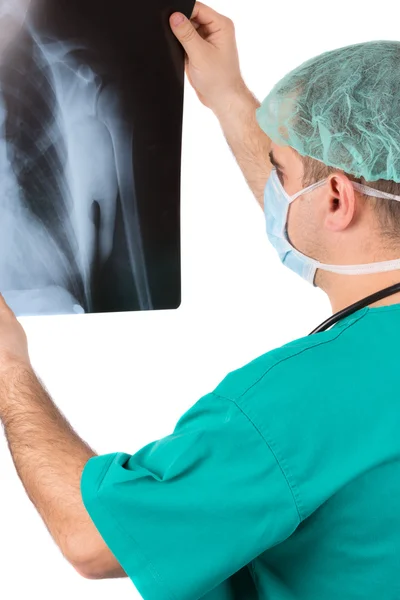 Röntgenuntersuchung durch den Arzt — Stockfoto