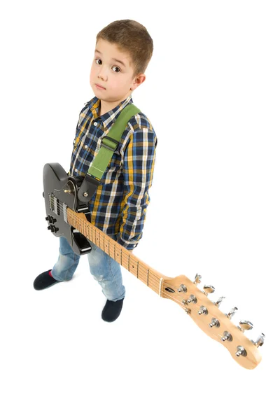 Young guitarist playing guitar — Stock Photo, Image
