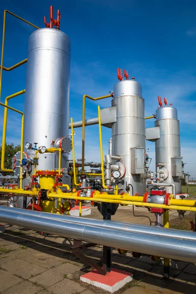 Oil and gas processing plant — Stock Photo, Image