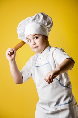küçük boy Şef üniformalı