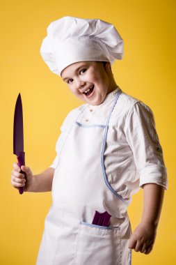 küçük boy Şef üniformalı