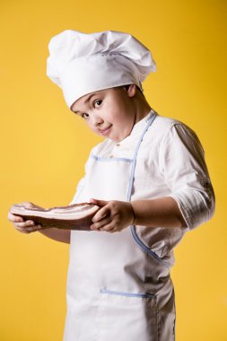 küçük boy Şef üniformalı