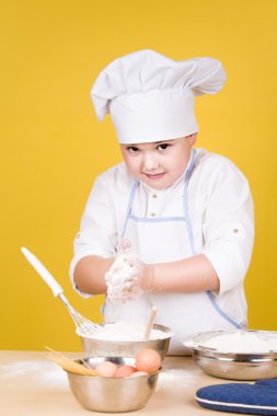 küçük boy Şef üniformalı