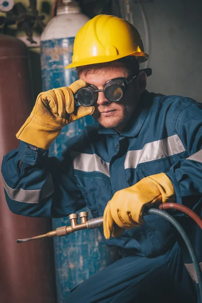 Lavori di saldatura — Foto Stock