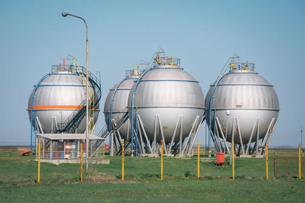 석유 및 가스 처리 공장 — 스톡 사진