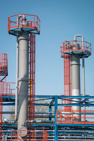 Olje- och gasbearbetningsanläggning — Stockfoto