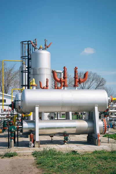 Petrol ve gaz işleme tesisi — Stok fotoğraf