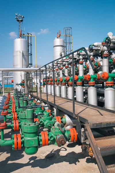 Unidade de processamento de petróleo e gás — Fotografia de Stock