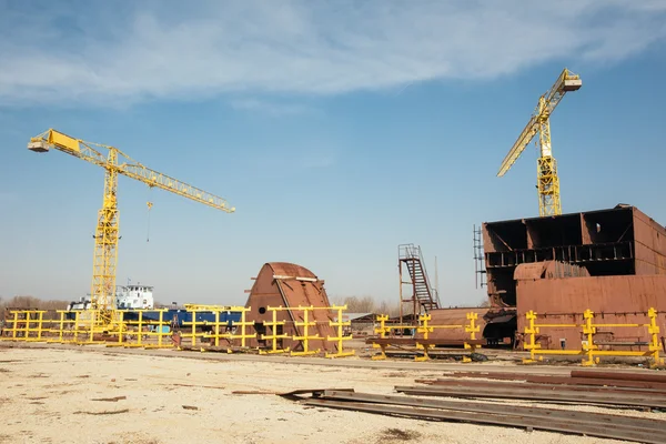 Industria de astilleros — Foto de Stock