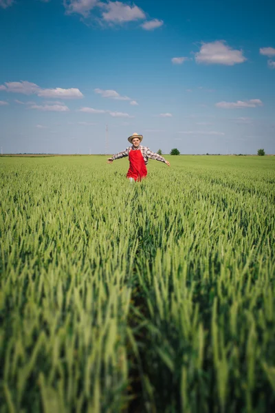 밭에서 일하는 농부 — 스톡 사진