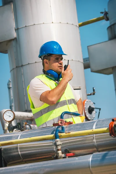 Trabalhadores do petróleo — Fotografia de Stock