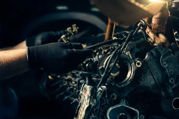 Auto Mechanic Working Garage Repair Service — Stock Photo, Image