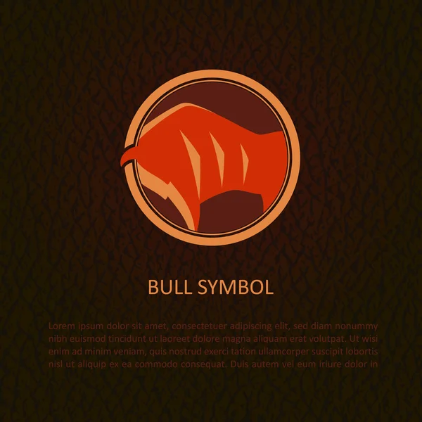 Bullensymbol. — Stockvektor