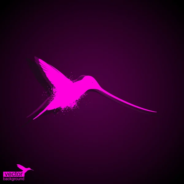 Illustration abstraite du colibri — Image vectorielle