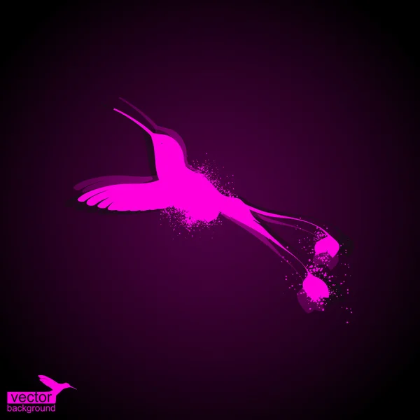 Illustration abstraite du colibri — Image vectorielle