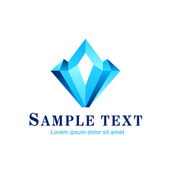 Алмазный символ, значок дизайна, концепция
.