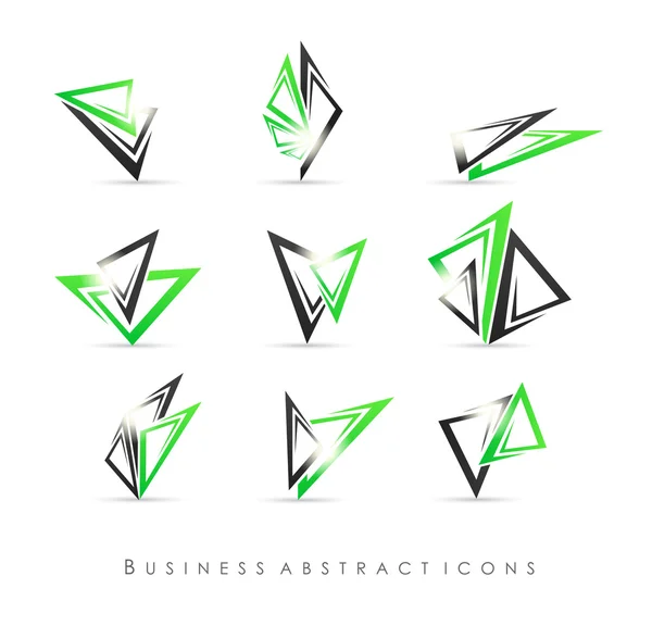 Business abstract icons — Stock Vector