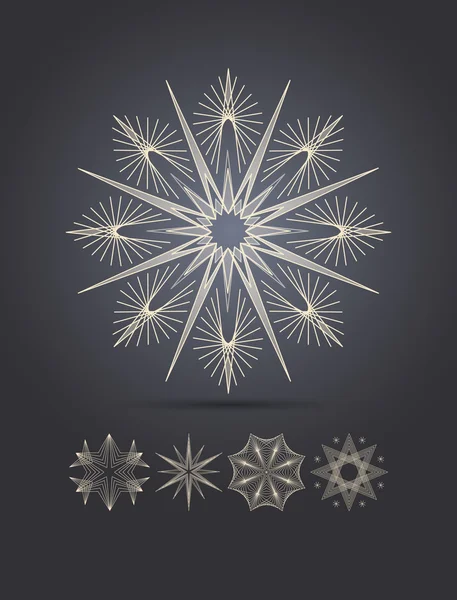 Vecteurs de flocon de neige — Image vectorielle